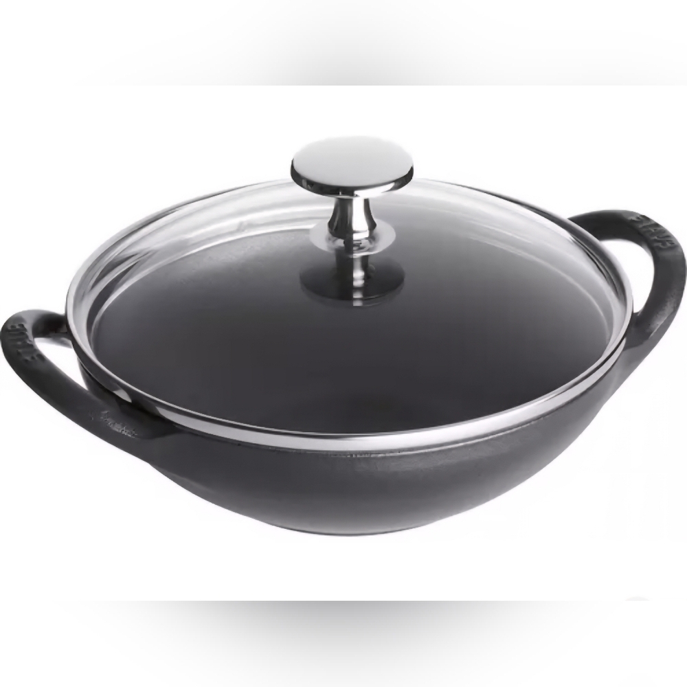 STAUB Bebe Mini Wok, Graphite, 5 qt., Retail Price $142.00 USD